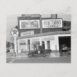 Garage & Tankstelle, 1940 Postkarte