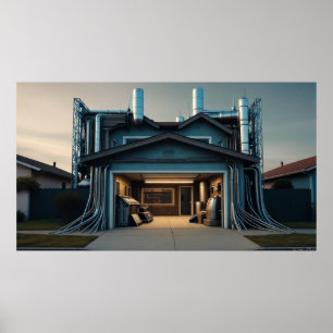 Garage Tech Upgrade wertvoller Mattposter Poster