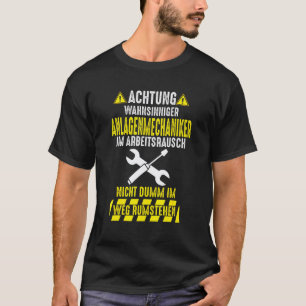 Garagen-Männer-System-Mechaniker-Heizung-Bau-Insta T-Shirt