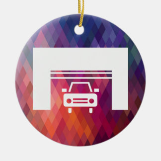 Garagen-Parkikone Keramikornament