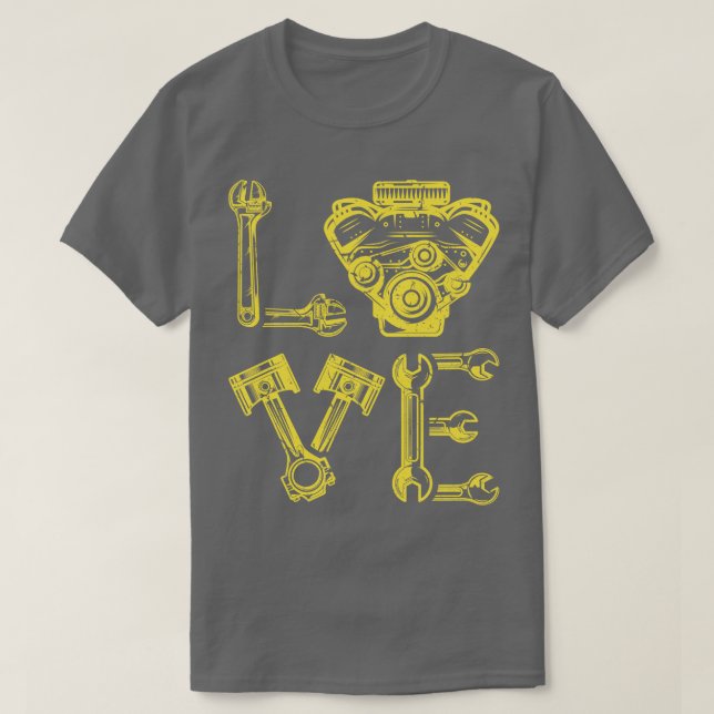 Garagengestaltung für den mechanischen Vater T-Shirt (Design vorne)