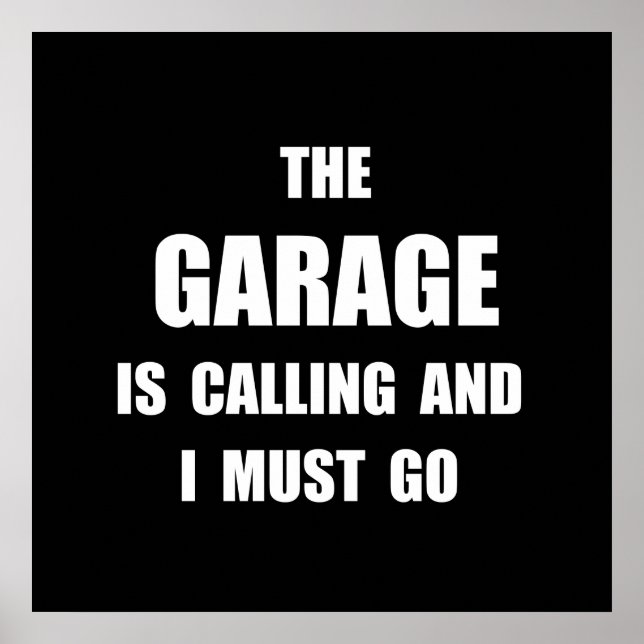 Garagenruf Poster (Vorne)