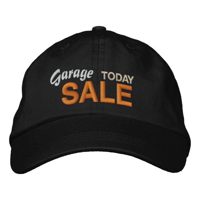 Garagenverkauf heute bestickte baseballkappe (Vorderseite)