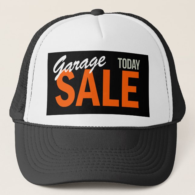 Garagenverkauf heute truckerkappe (Vorderseite)
