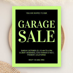 Garagenverkaufsflyer