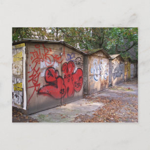 Garages Berlin Prenzlauer Berg Postkarte
