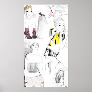 garance dore Skizzen Poster
