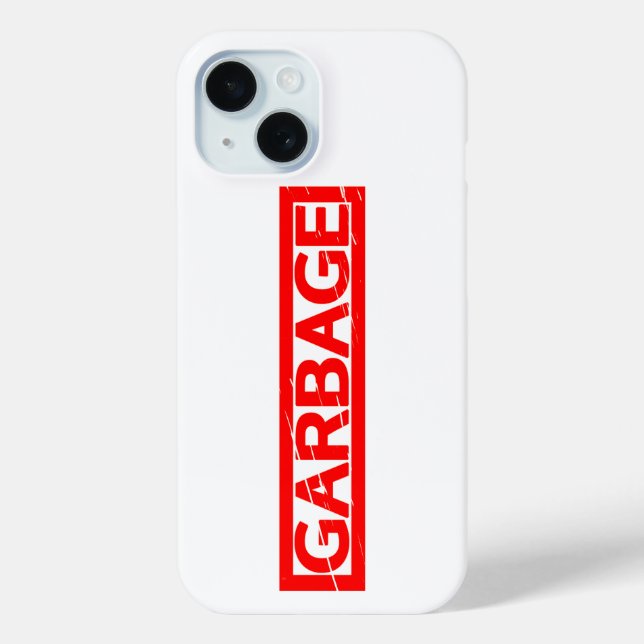 Garbage Briefmarke Case-Mate iPhone Hülle (Rückseite)