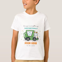 Garbage Truck Kids Tshirts Geburtstagsparty