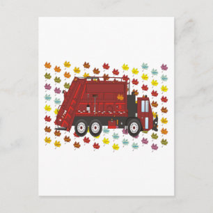 Garbage Truck September Postkarte