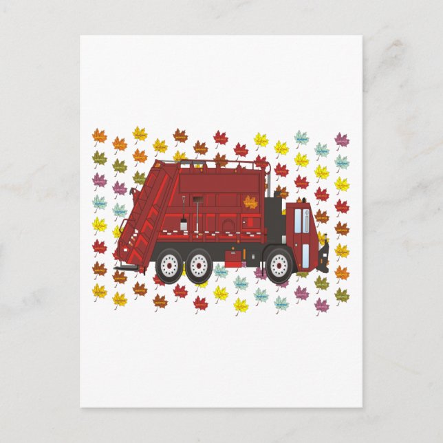 Garbage Truck September Postkarte (Vorderseite)