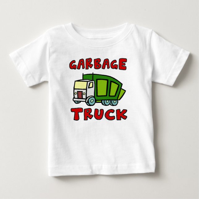 GARBAGE TRUCK SHIRT!!! Ich Liebe Müllwagen!! Baby T-shirt (Vorderseite)