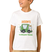Garbage Truck T-shirts pour enfants fête d'anniver