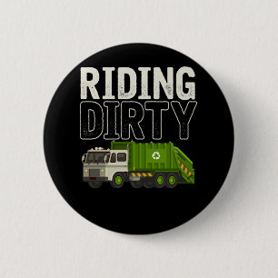 Garbage Truck Zitat Garbage Day Müllwagen Button