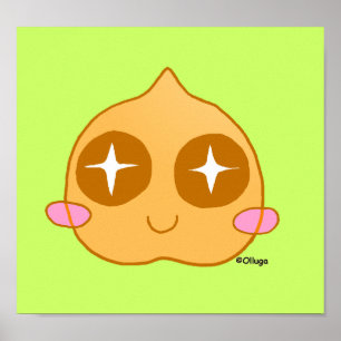 Garbanzo kawaii poster