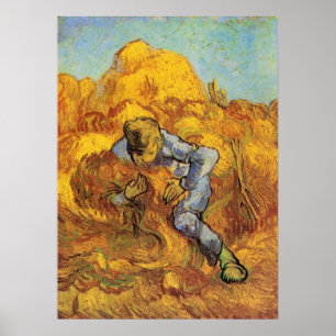 Garbinder (nach Millet) von Vincent van Gogh Poster