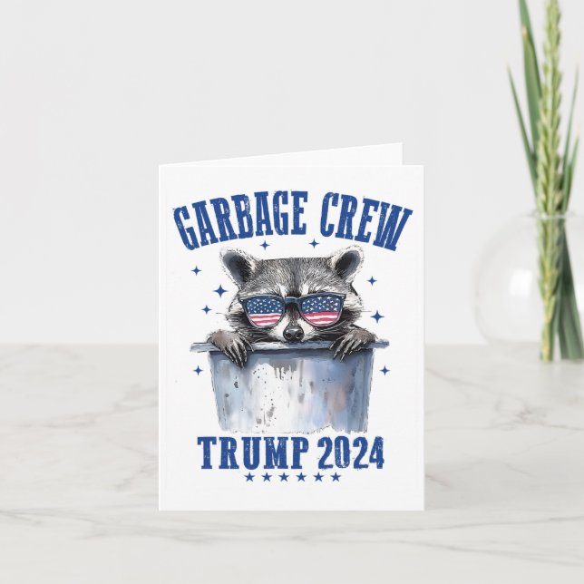 Garbyge Crew Trump 2024 Präsident 47 Trump 2024 Karte (Vorderseite)