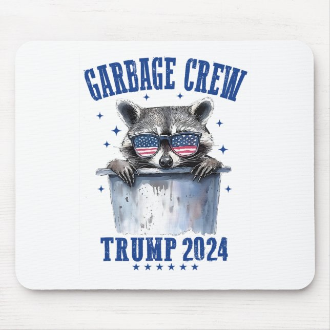 Garbyge Crew Trump 2024 Präsident 47 Trump 2024 Mousepad (Vorne)