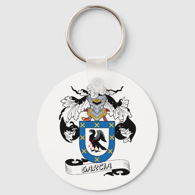 Garcia Familienwappen Schlüsselanhänger (Vorderseite)