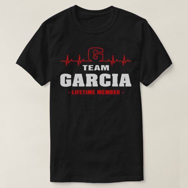Garcia Surname last name Family team Garcia lifeti T-Shirt (Design vorne)