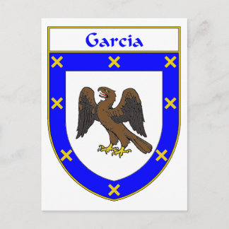 Garcia-Wappen/Familienwappen Postkarte