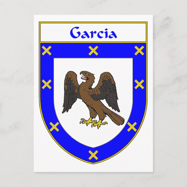 Garcia-Wappen/Familienwappen Postkarte (Vorderseite)