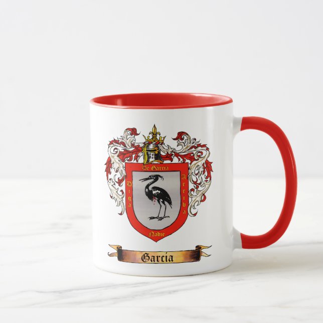 Garcia-Wappen - Personalisieren Sie den Vornamen Tasse (Rechts)