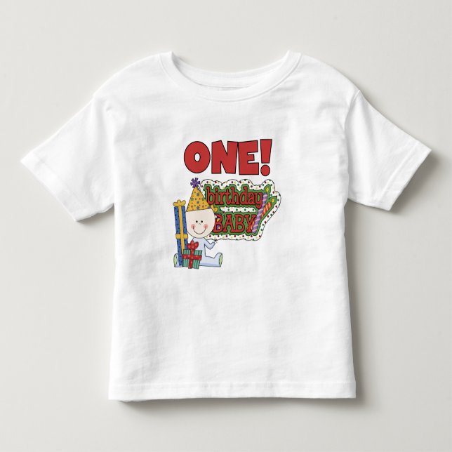 Garçon Anniversaire Bébé 1er Anniversaire Tshirts  (Devant)