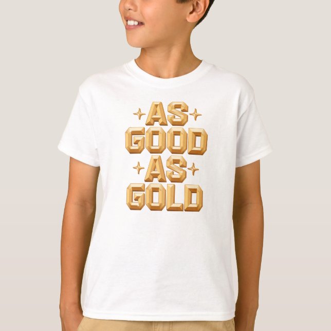 Garçon aussi bon que l'or / T-shirt blanc (Devant)