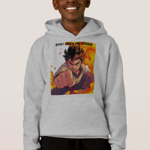 Garçon avec flammes ne touchez pas mon Sweat - shi