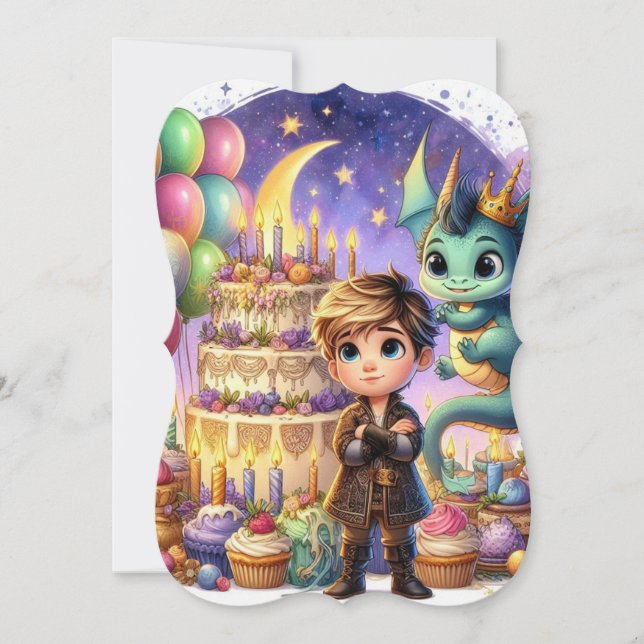 Garçon - Baby Dragon carte d'anniversaire | Carte  (Devant)