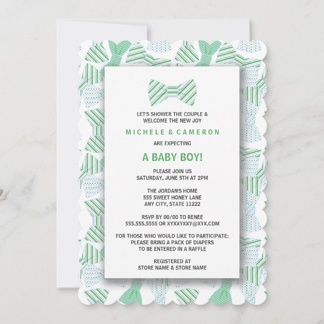 GARÇON BOW BOWTIE, Invitation de CRAVATE CRAVATE (Devant)