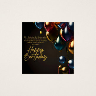 Garçon d'anniversaire ironique