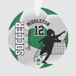 Garçon de soccer vert et blanc