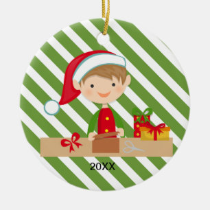 Garçon d'Elf en ornement d'atelier