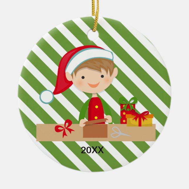 Garçon d'Elf en ornement d'atelier (Devant)