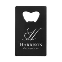 Garçon d'honneur élégant personnalisé noir blanc m