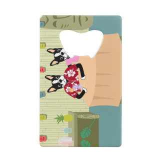 Garçon et fille de Boston Terrier