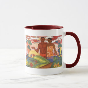 Garçon et fille hawaïens - tasse d'Arman Manooki