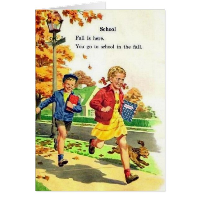 Garçon et fille Retour à l'école (Devant)