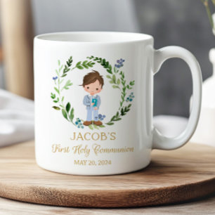 Garçon Première Communion Mug Faveurs religieuses