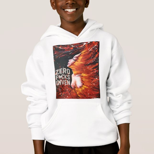 Garçon Sweat à Capuche "Esprit Fougueux" (Devant)