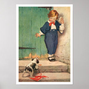 Garçon victorien vintage, affiche d'impression