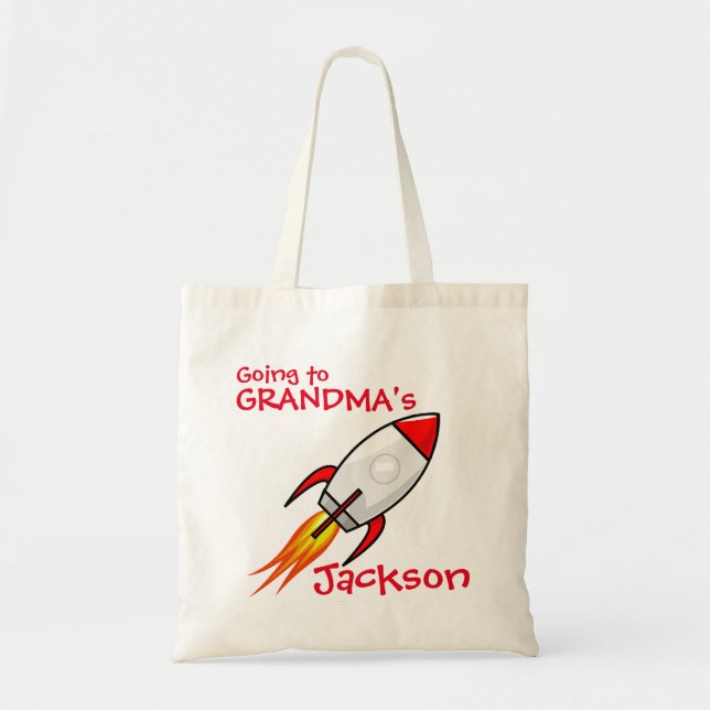 Garçons aller à grand-mère Sac de nuit - Rocket (Devant)