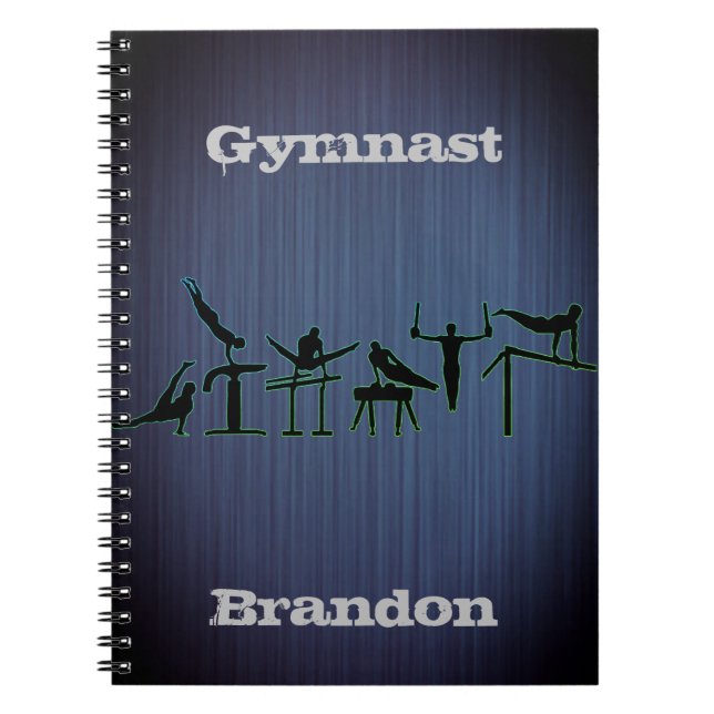 Garçons Compétences en Gymnastique Carnet Spiral P (Devant)