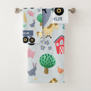Garçons Cute & moderne Blue Farm Tracteur Motif E