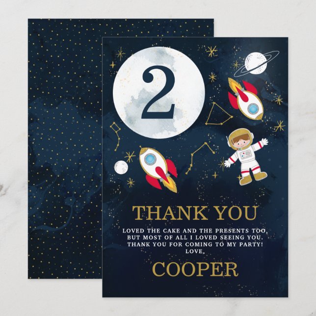 Garçons Espace Thématique Anniversaire Carte de re (Devant / Derrière)
