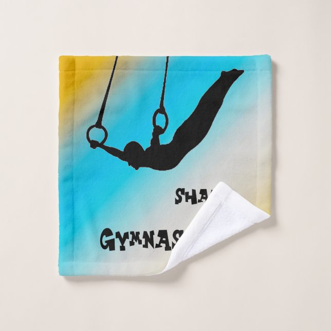 Garçons Gymnastique Anneaux Gradient (Gant de toilette)