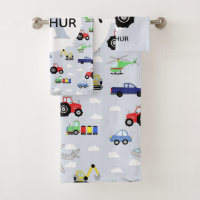Garçons Mignons Transport Motif Nom de voiture Enf