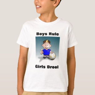 Garçons règle, T-shirt de garçons de bave de
